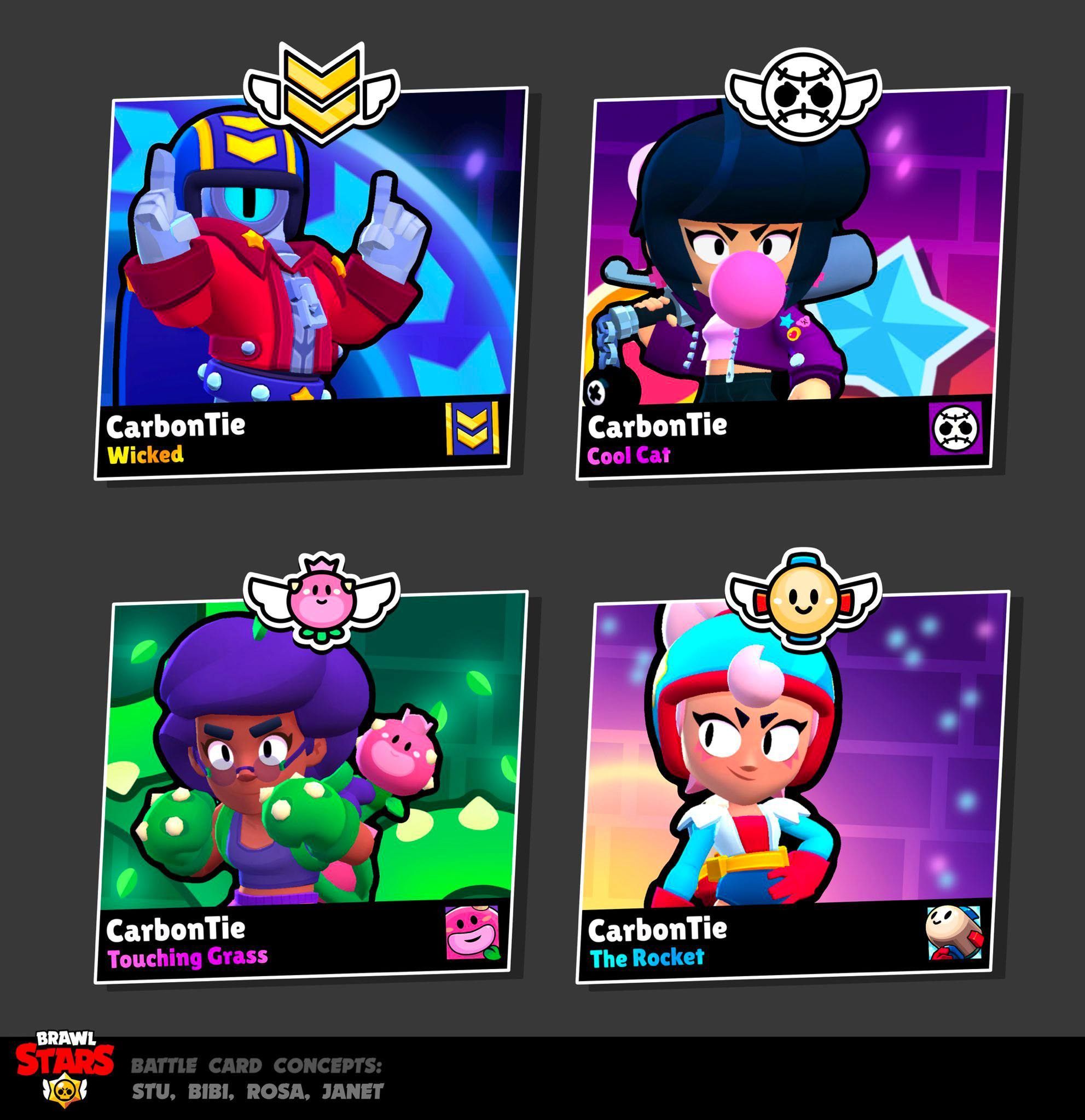 Новые фанатские концепты карт для Brawl Stars — для Сту, Биби, Розы и Джанет