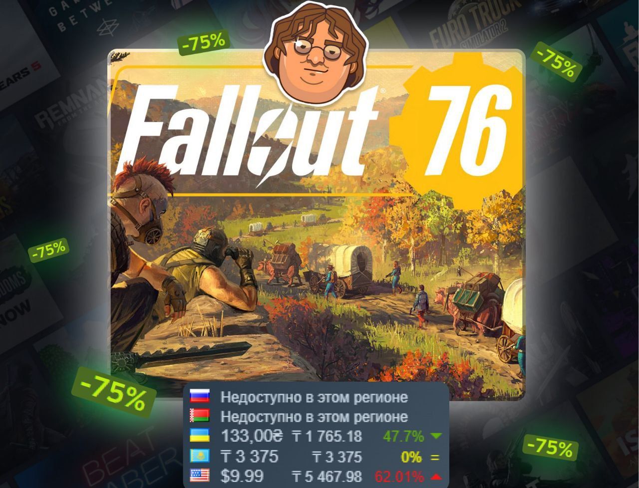 Fallout 76 со скидкой 75%: время заселять апокалипсис