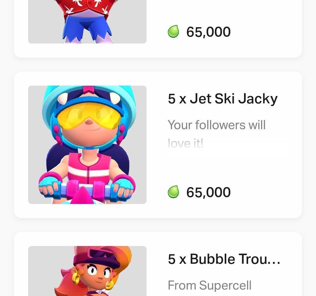 Эксклюзивный скин «Аквабайкерша Джеки» случайно появился в магазине креаторов Brawl Stars