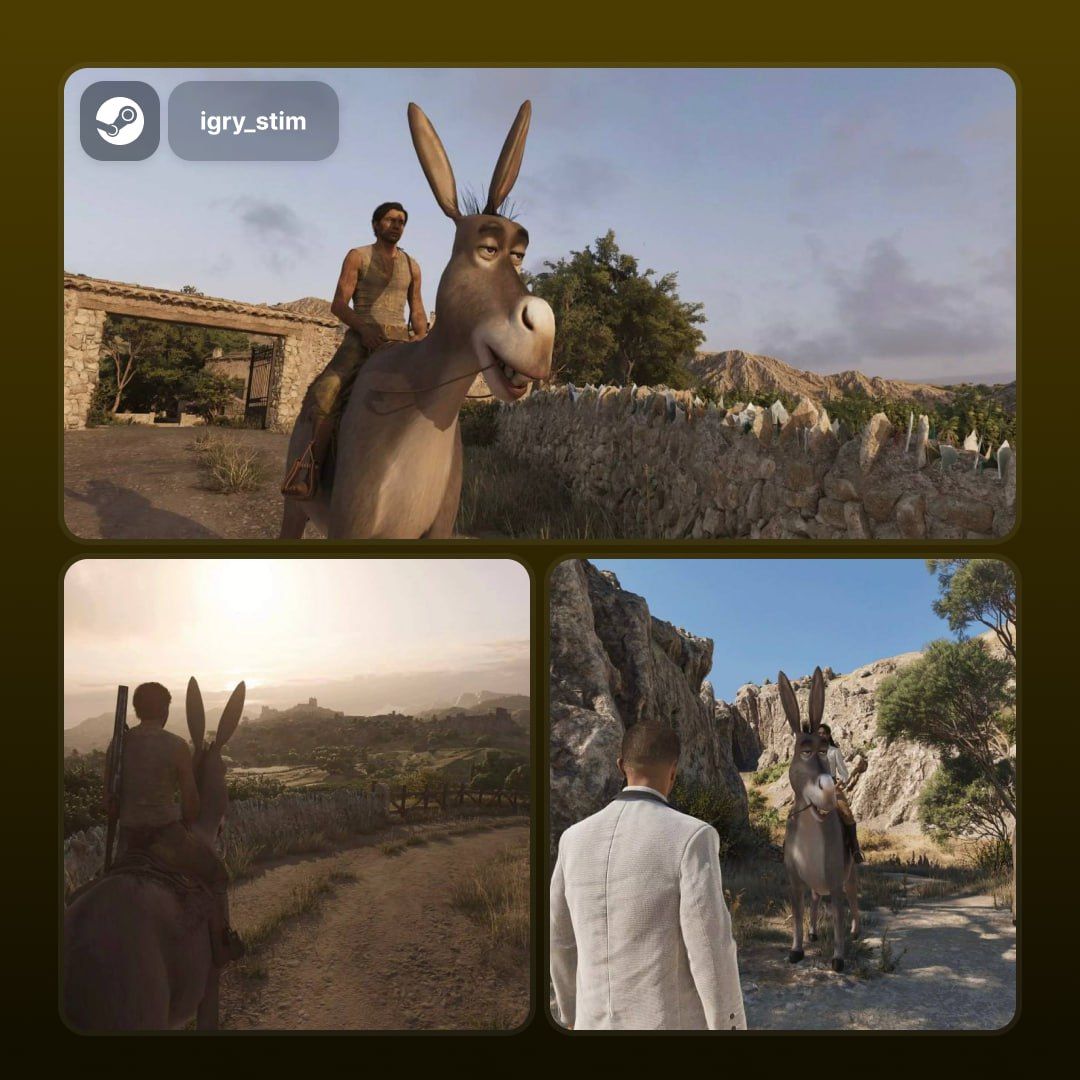 В Mafia: The Old Country появился забавный мод с ослом из «Шрека»