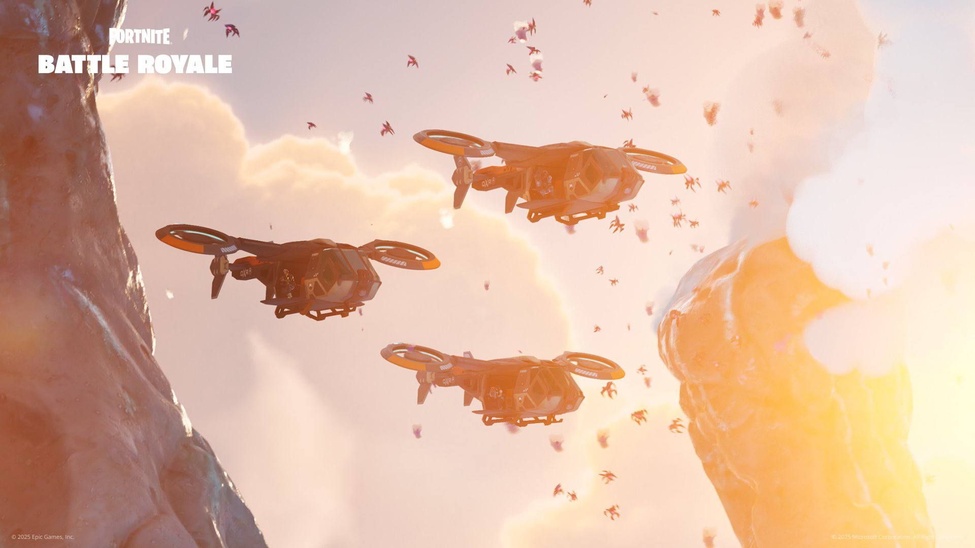 Новый летающий транспорт появится в 4 сезоне Fortnite