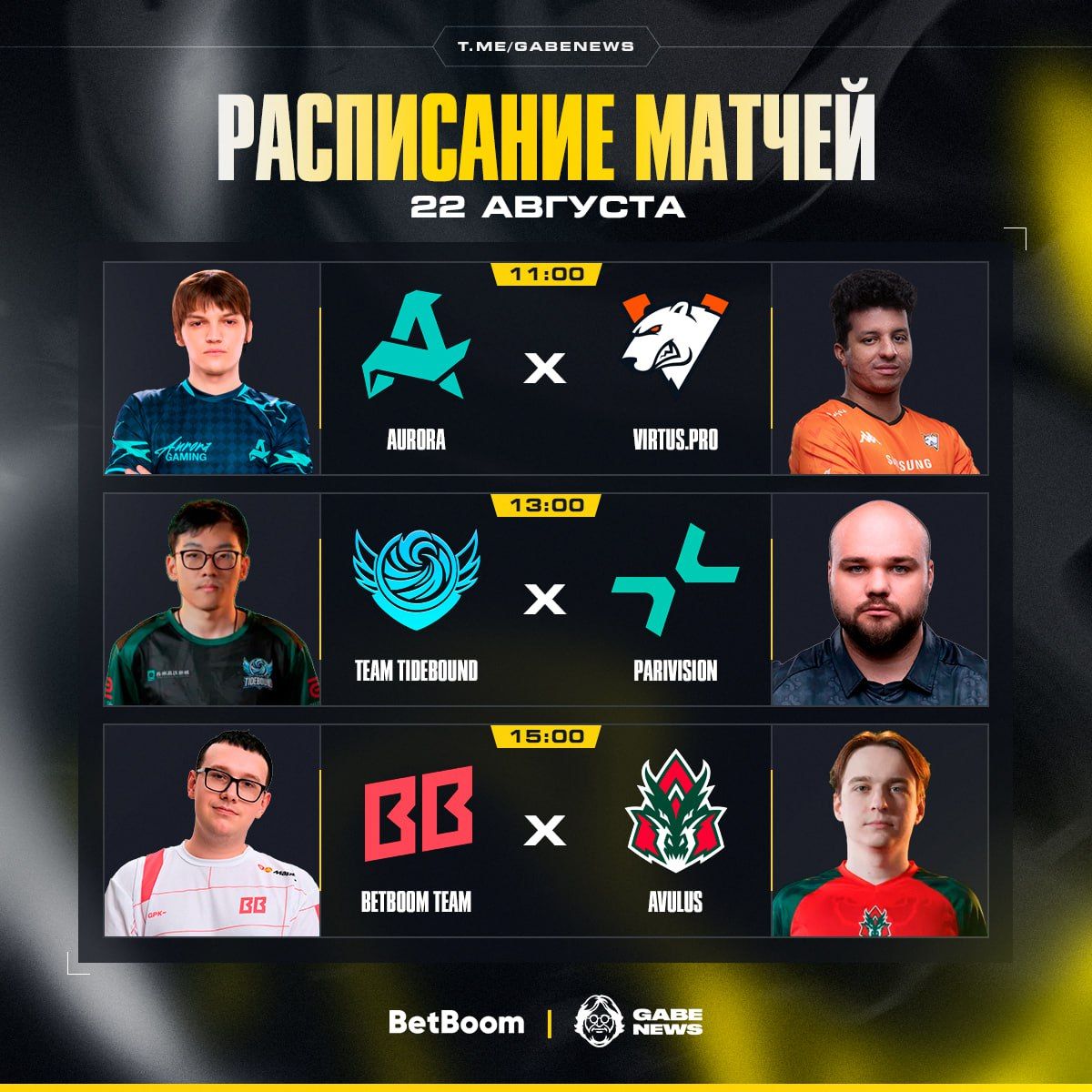 Расписание финального игрового дня групповой стадии FISSURE Universe: Episode 6