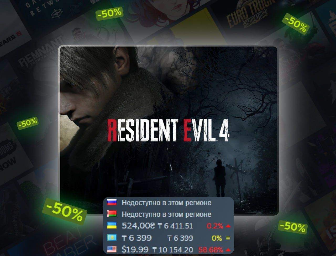 Resident Evil 4 Remake со скидкой 50% — успей купить культовый хоррор