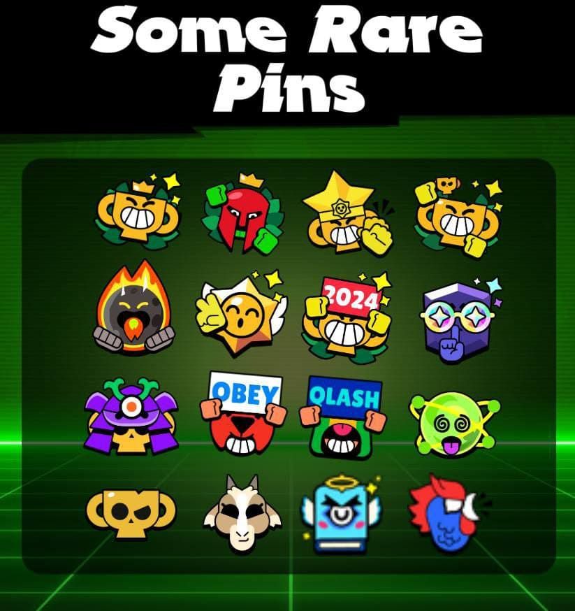 Самые редкие пины в Brawl Stars — проверьте свою коллекцию!