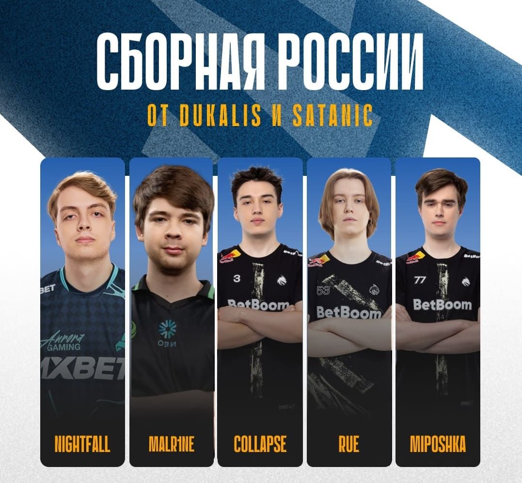 Вторая версия сборной России по Dota 2: Dukalis и Satanic взяли трёх игроков из Team Spirit