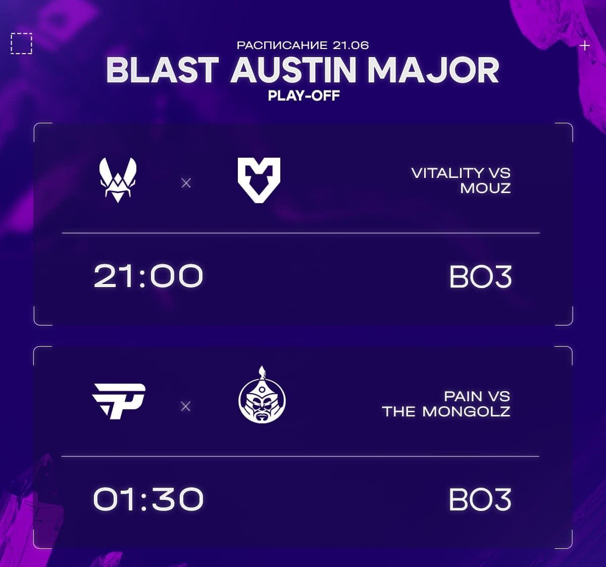 Полуфиналы BLAST Austin Major 2025: расписание.