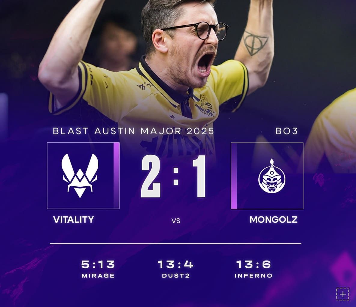  TEAM VITALITY — ЧЕМПИОНЫ BLAST AUSTIN MAJOR 2025!