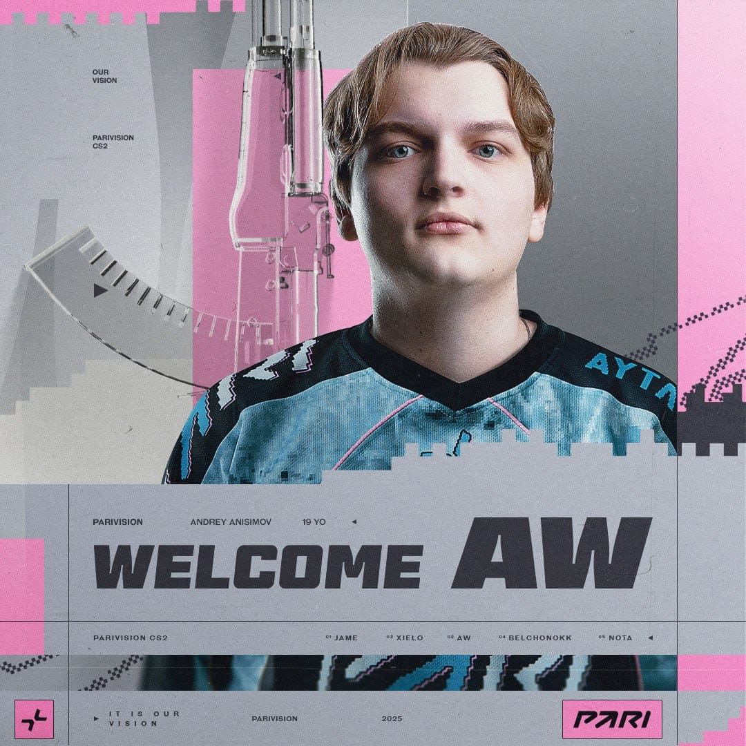 Молодой rifler из AMKAL заменил Qikert в PARIVISION – новый состав CS2
