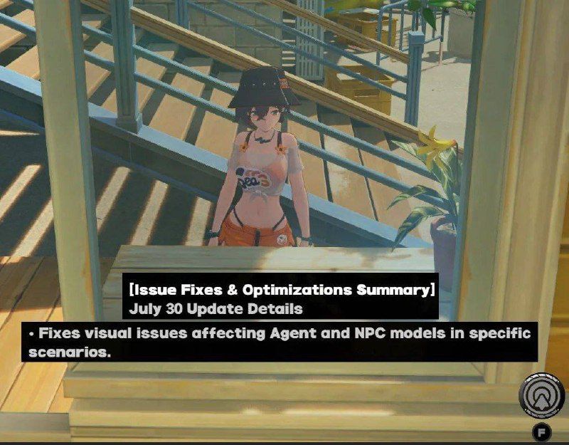 Разработчики Zenless Zone Zero исправили баг с окном в игре