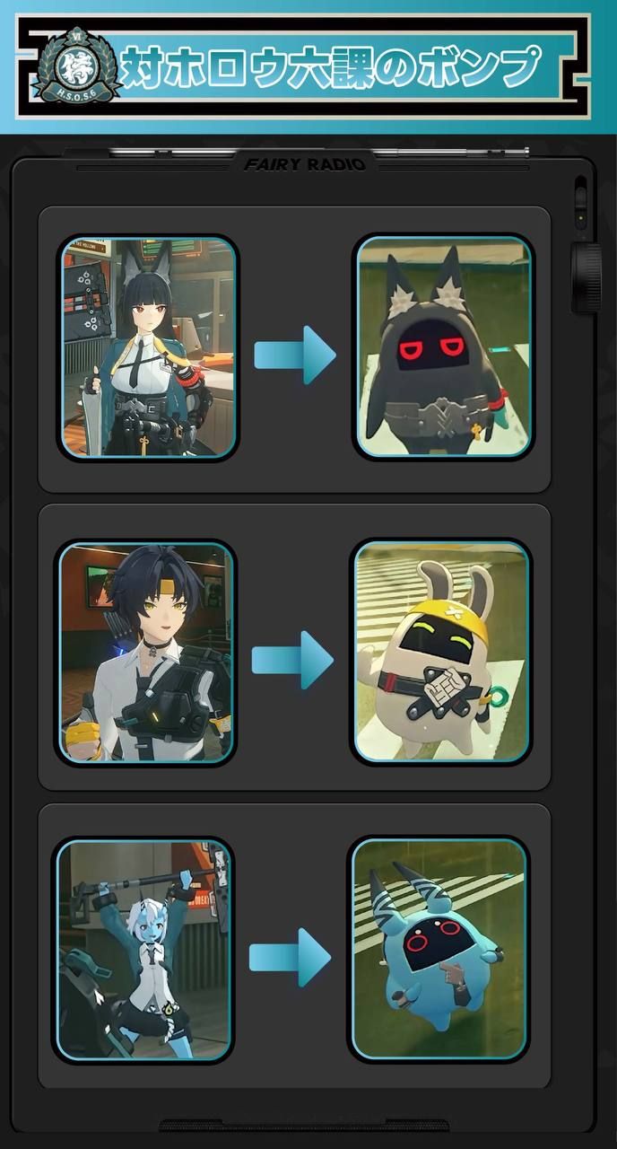 Zenless Zone Zero представляет персонажей Секции 6 в новом формате банбу