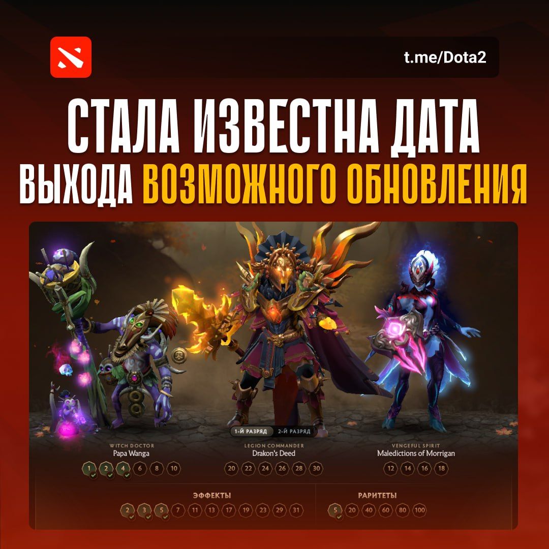 Ожидаемое обновление Dota 2: возможная дата и предположения игроков