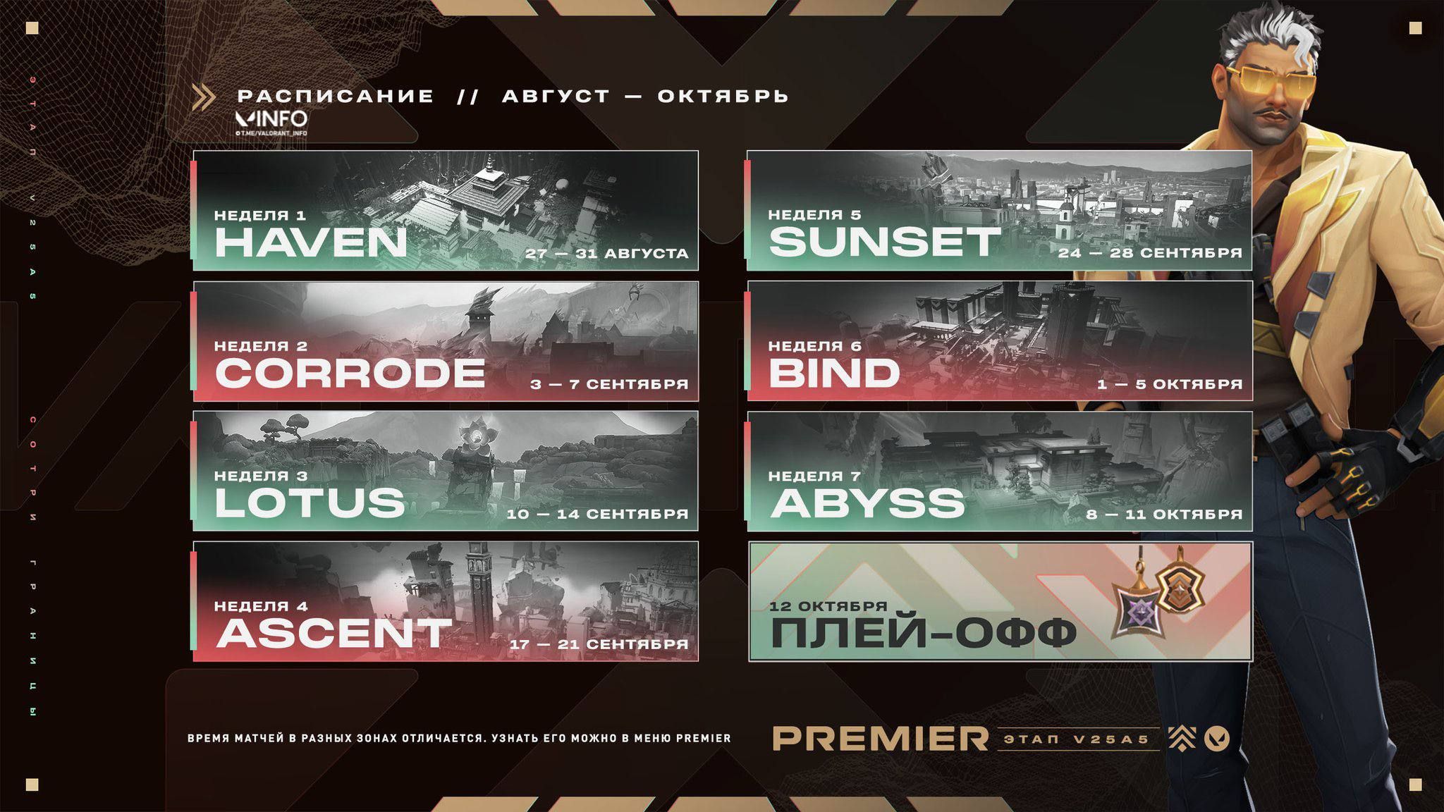 Риот анонсировали расписание нового сезона Premier – V25A5 с обновлённым мап-пулом