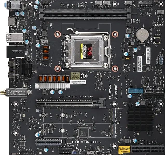 Supermicro представляет нестандартную материнскую плату CARAM5-M на AM5