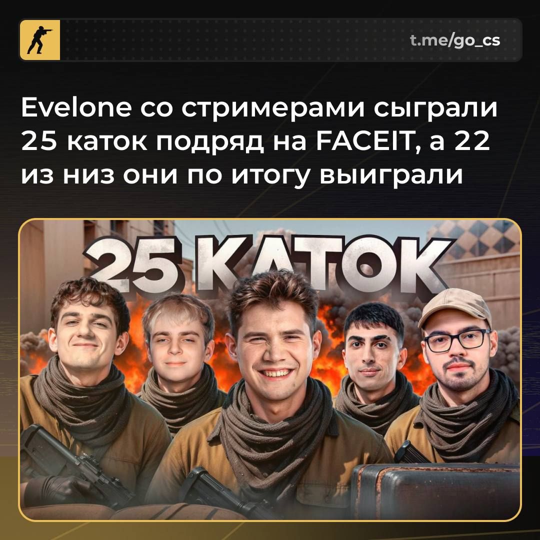 21-часовой марафон на FACEIT: стримеры подняли 400 ELO