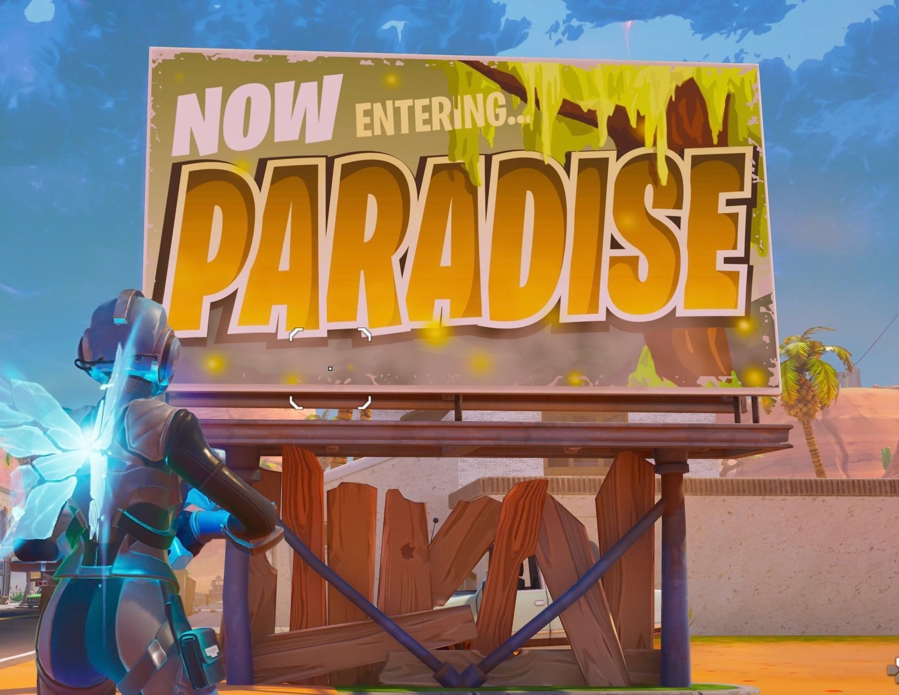 Обнаружена аномалия в локации Пышные Пальмы в Fortnite