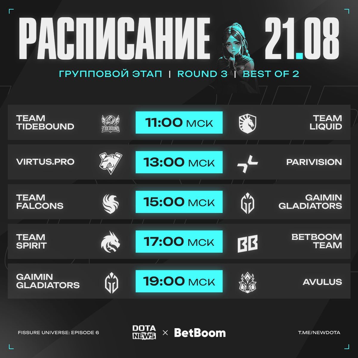 Начало матчей FISSURE Universe: Episode 6