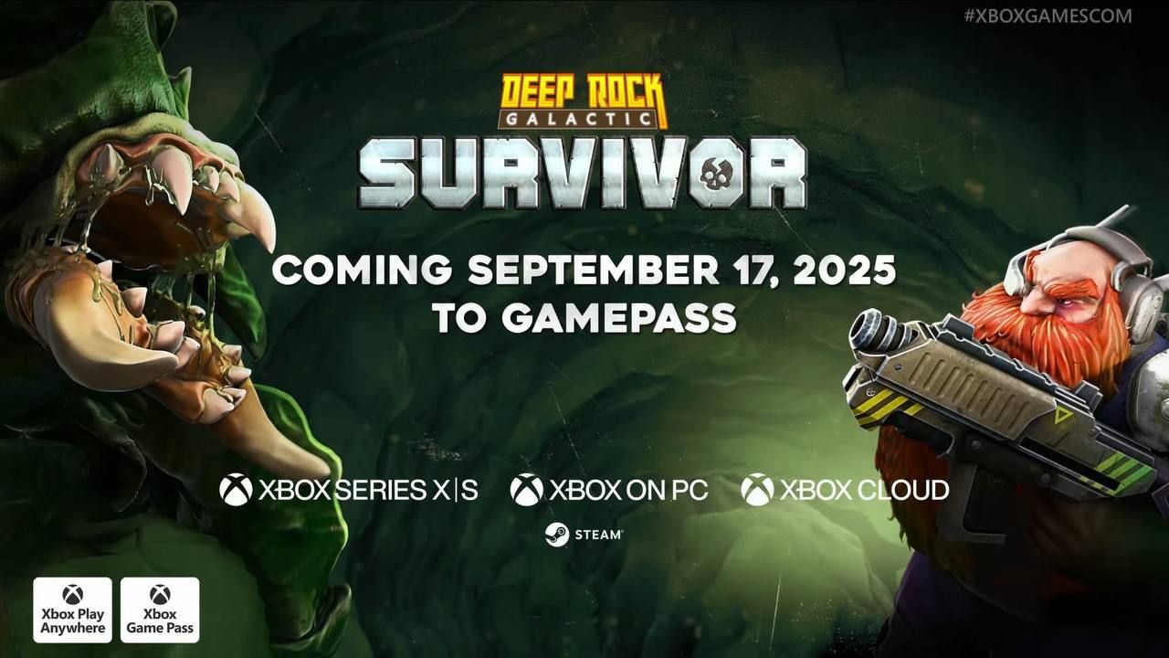Deep Rock Galactic Survivor скоро появится в Xbox Game Pass Ultimate