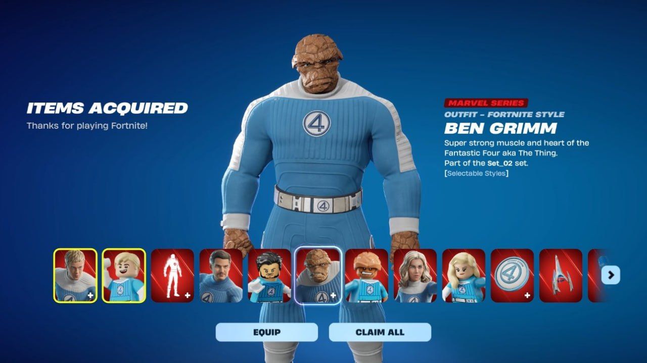 Эксклюзивные скины Фантастической Четвёрки в Fortnite: как их получить