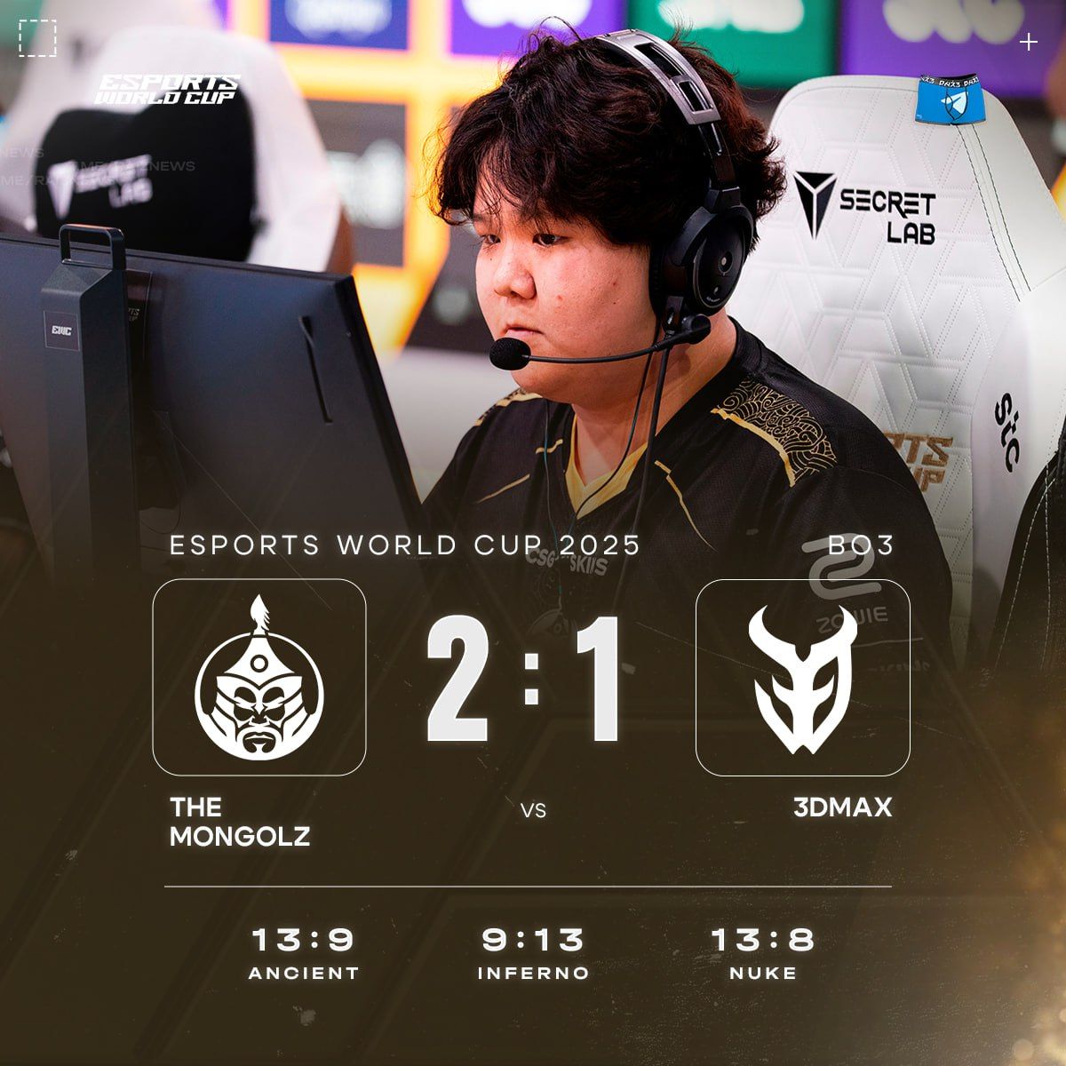 Команда The MongolZ уверенно выходит в полуфинал EWC 2025
