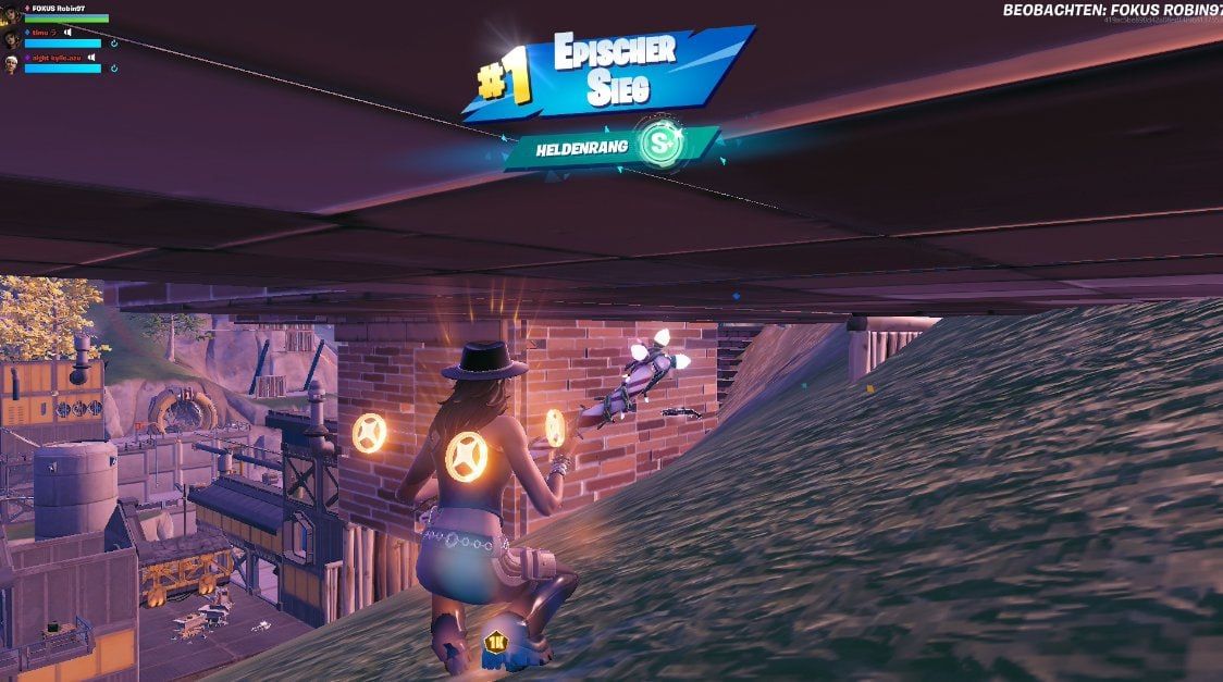 Победа команды Robin, Kylie и Timu на последнем этапе Last Chance в Fortnite