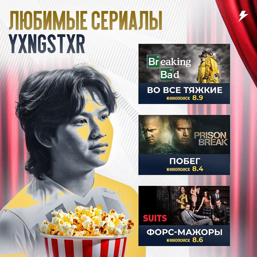Игрок CS2 yxngstxr поделился своими любимыми сериалами и фильмами