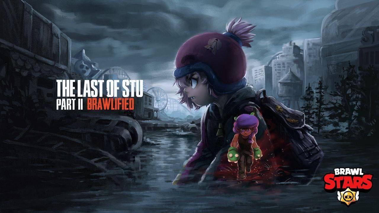 Фанат Brawl Stars создал арт в стиле The Last of Us, перенося грибную заразу в Starr Park