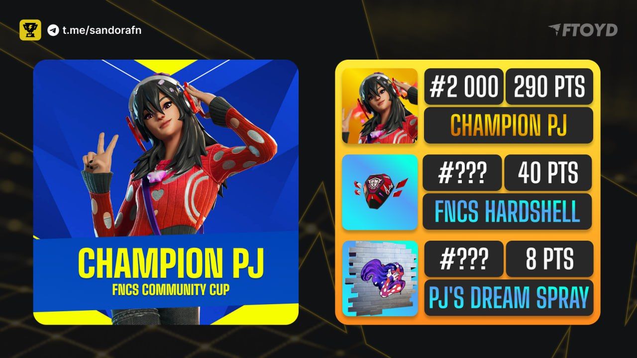 Старт Champion PJ FNCS Cup: начало через 10 минут!