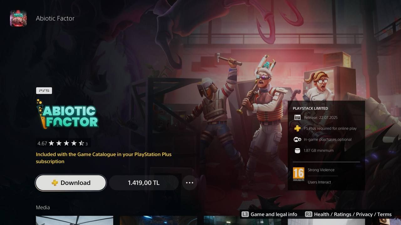 🔬 Abiotic Factor: научный выживач с кооперативом до 6 человек теперь в PS Plus Extra