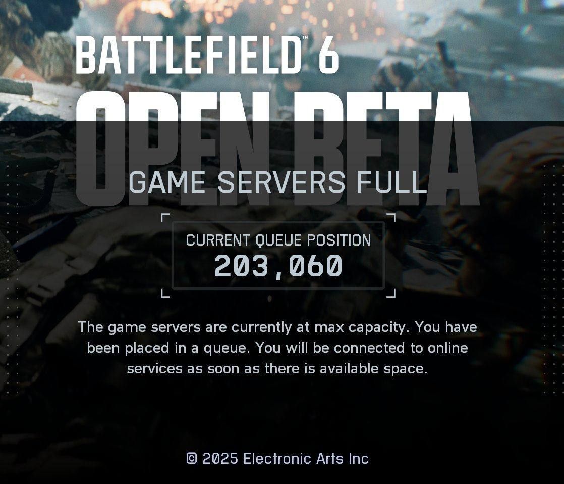Очередь на ранний доступ к Battlefield 6 превысила 200 тысяч человек
