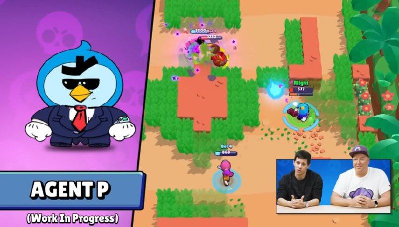 Эволюция скина 'Агент П.' для Мистера П. в Brawl Stars