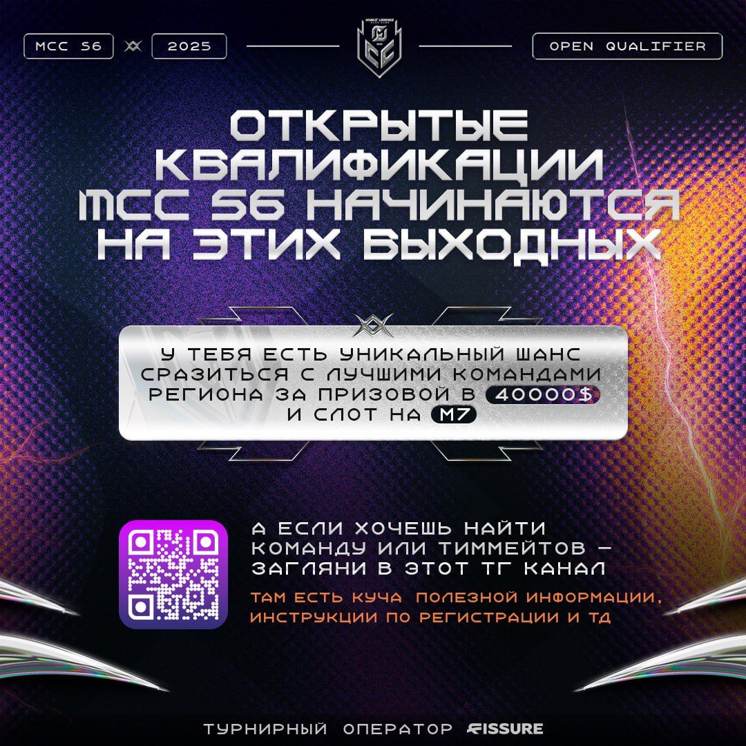 Открытые квалификации MCC Season 6 стартуют на этих выходных
