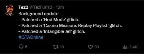 Rockstar Games выпустила обновление для GTA Online, исправляющее критические ошибки