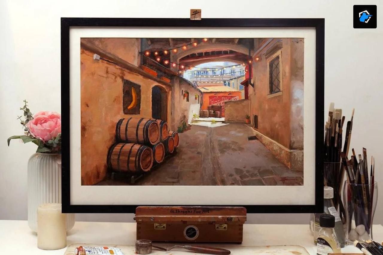 Художник создал картину с бананом на карте Inferno в Counter-Strike 2