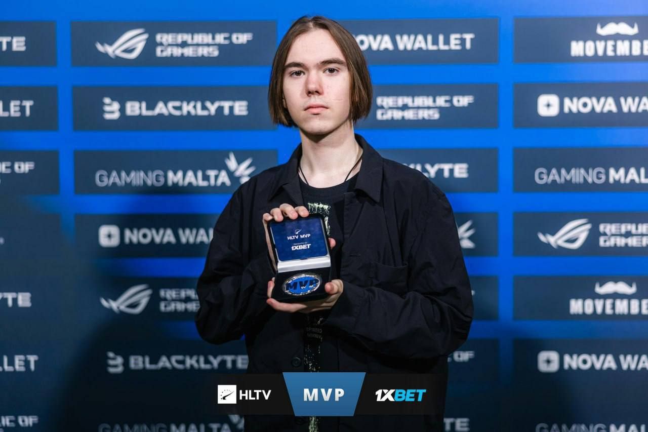 donk получает 10-ю медаль MVP за серию BLAST BOUNTY S2