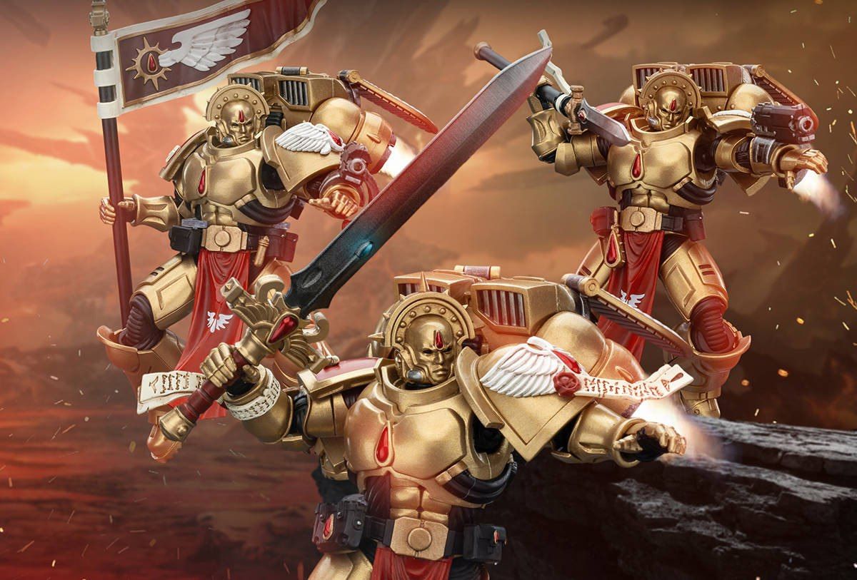 JoyToy анонсировала набор фигурок Сангвинарных Гвардейцев из Warhammer 40,000