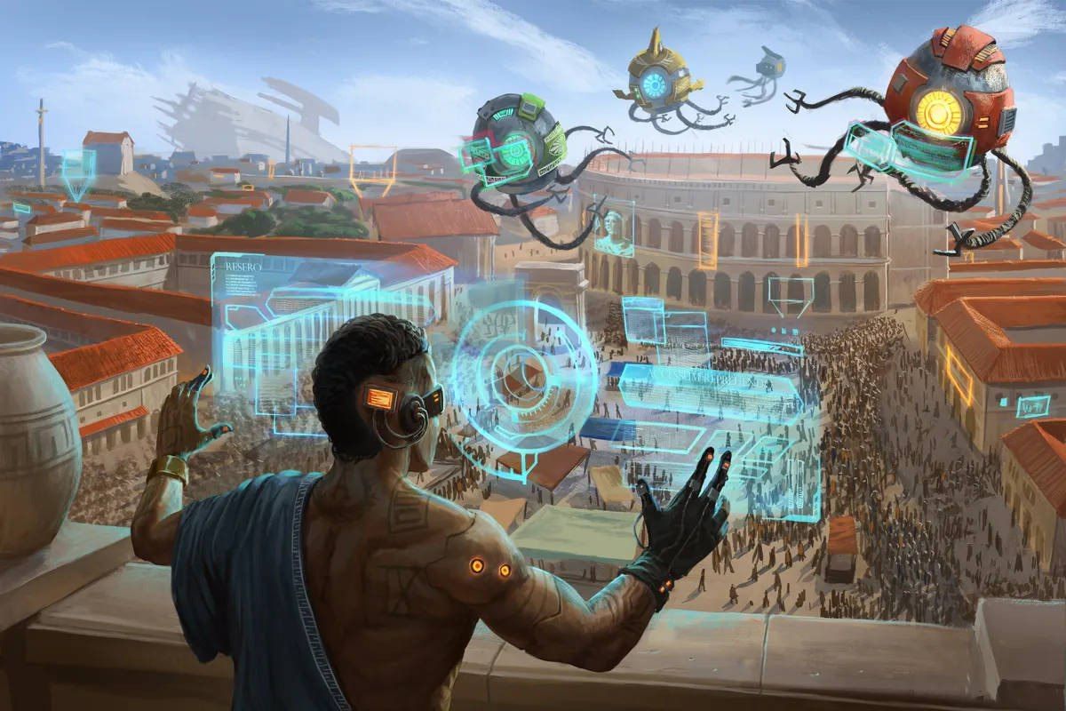 Киберпанковская антиутопия Древнего Рима: анонсирована настольная игра Tiberpunk: Streets of Rome